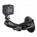 Twist Lock Suction Mount with 1" Ball GoPro® Hero, TomTom Bandit & Garmin VIRB X & XE Adapter