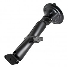Twist Lock Suction Mount with Long Double Socket Arm