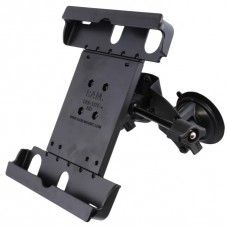 Dual Suction Cup EFB Mount with Short Arm & Retention Knob, and Large Tab-Tite™  Tablet Holder
